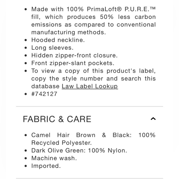 Brand New with Tag . The Gap black Big Cropped Puffer Jacket XXL - Picture 6 of 10